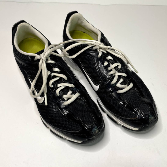 NIKE Zoom Trainer Shoes Black White 2008 Retro Athletic Running Sporty Size 9.5 - Picture 2 of 11
